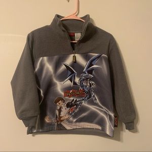Yugioh Youth Kids Dragon Fleece Sweatshirt Rare 1996